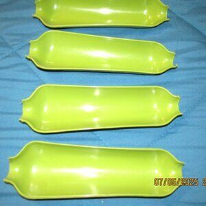 Corn on the Cob Plates Light Green Royal 10 Inch Set of 4